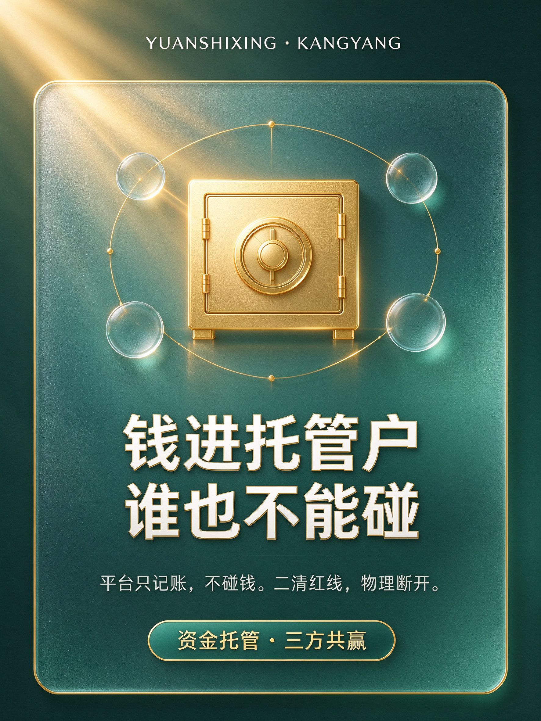 资金托管 · 三方共赢